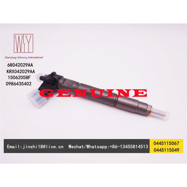 Bosch Genuine Piezo Fuel Injector 0445115067 0445115049 0986435402 for Chrysler Dodge Jeep 68042029AA 15062058F KRX04202