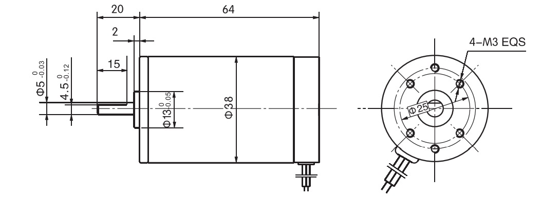 Защита IP68 почистила мотор щеткой 12V 24V DC постоянного магнита для малошумного случая