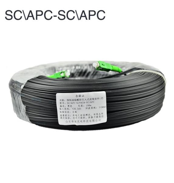 LSZH SC UPC FTTH 50M Outdoor Drop Cable 1-12 Cores