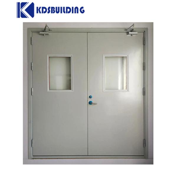 KDSBuilding Commercial Fire Rated Apartment Main Gate Design Stainless Steel Door With Push Bar