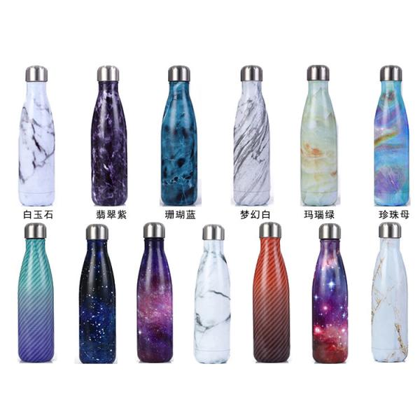 Insulated Stainless Steel Water Bottle , Cola Shape Vacuum Sport Bottle