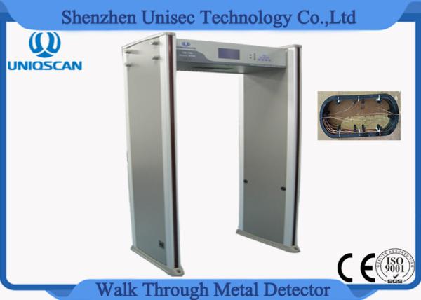 Gate Airport Metal Detector Archway , Walk Through Security Scanners 18 Detecting Zones