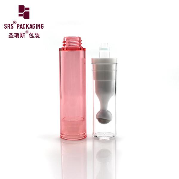 5ml 10ml 12ml 15ml plastic roll on steel ball cosmetic refillable airless bottle