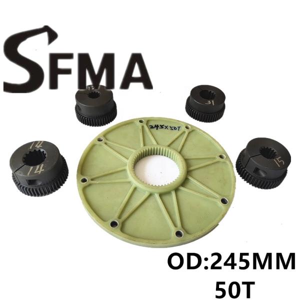 245MM Coupling Connection Plate 50Teeth Excavator Accessories