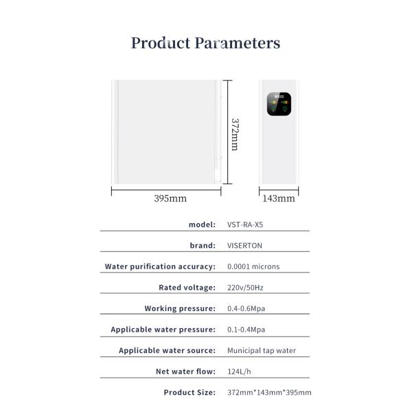 Кухня под раковиной Домашний очиститель воды Ro Dual Core 800 GPD
