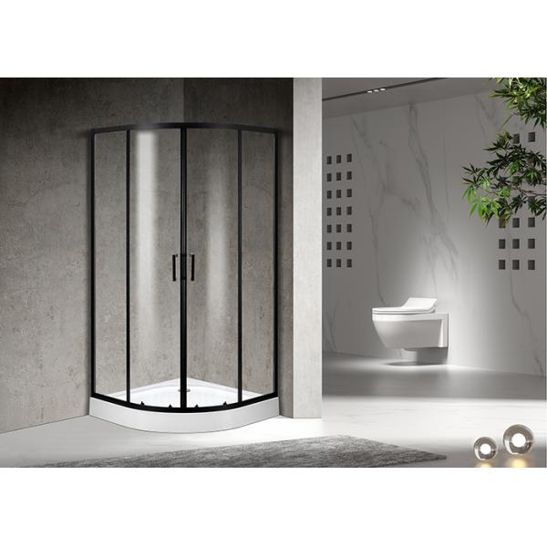 Curved Corner Shower Enclosure , 900x900x2000mm Shower And Bath Enclosures chrome aluminium