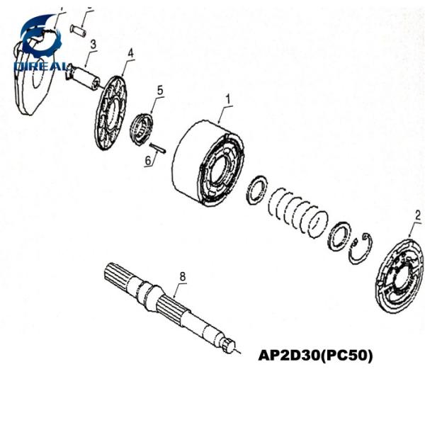 Excavator AP2D21 EX35 S50W-3 REXROTH Hydraulic Pump Spare Parts