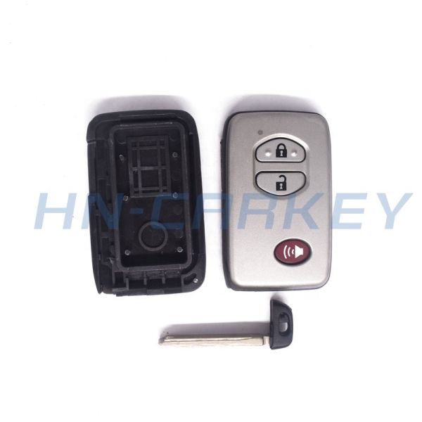 2008-2012 Toyota / 3-Button Silver Smart Key SHELL / HYQ14AAB (AFTERMARKET) Land Cruiser