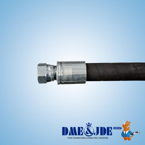 High Temp Wire Spiral Hydraulic Hose Assembly 4 layers For Heavy Machinery