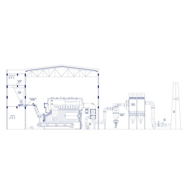 Anti Corrosion Longitudinal Drum Boiler , High Strength Double Drum Boiler