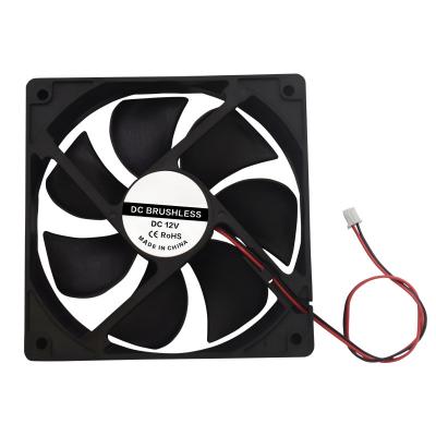Black DC 12V 120*120*38mm PBT 3D Printing Cooling Fan 12038