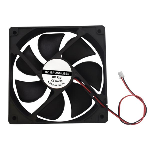 Black DC 12V 120*120*38mm PBT 3D Printing Cooling Fan 12038