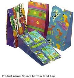 Recyclable sandwich bread food packaging brown paper bag,square bottom fod bag,Gift Food Bread Candy Wedding Party Bags