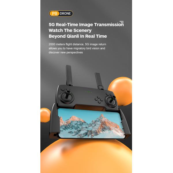 Control Type P8 Drone Dual Esc 4k Hd Camera Foldable Rc Remote Control Quadcopter Photography Wifi Fpv Mini Drones Boy Gifts Toys Vs F189