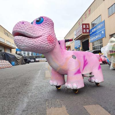 Monter un dinosaure électrique, démarrer à distance, monter un dinosaure animé pour les enfants