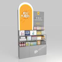 GDR09-YB02 ショッピングモールブース用80mmソフトフィルムライトボックスとアクリル文字付き小売ディスプレイカウンター