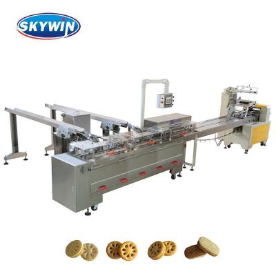 Biscoito de creme automático completo que imprensa a máquina com empacotamento de alta velocidade