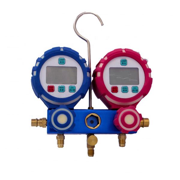 Refrigerant Vacuum Pressure Gauge Brass Digital With LCD Display