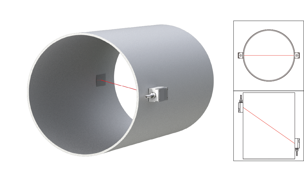 ST501 PT100 Clamp On Ultrasonic Energy Meter Using Transit Time Method for Liquid Flow Measurement and Energy Calculation