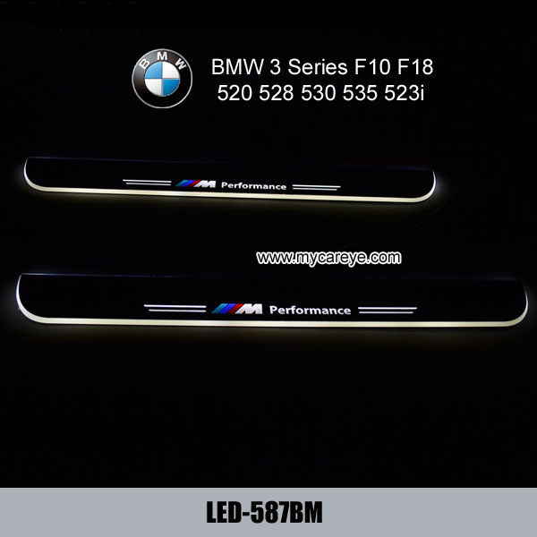 BMW 3 Series F10 F18 520 528 530 535 523i Car door sill plate LED lights