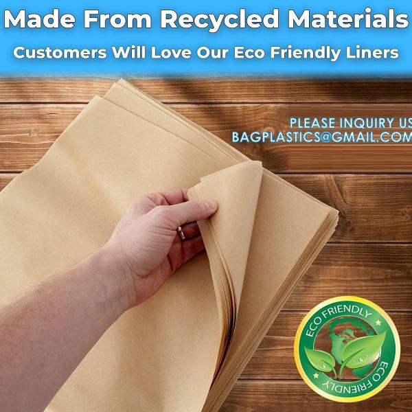 Unbleached Deli Wax Paper Sheets For Food, Basket Liners Food Picnic Paper Sheets Greaseproof Deli Wrapping