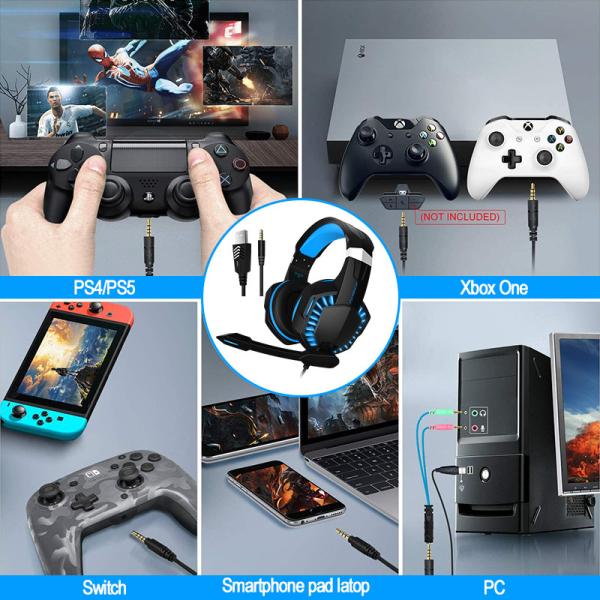 High Sensitivity Wired Headphones For Gaming Xbox One Win7/Win8/Win8.1/Win10/XP Support
