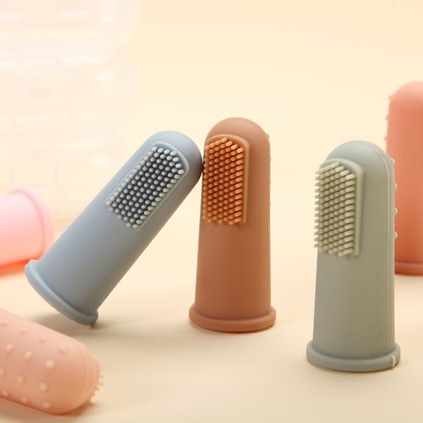 Soft Infant Food Grade Silicone Finger Toothbrush 0-6 Months 6-12 Months