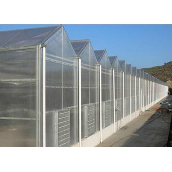Single Layer Toughened Glass Greenhouse , Insulating Intelligent Greenhouse