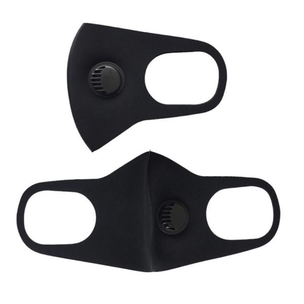 Washable Polyurethane SpongeCivil Face Mask Eco Friendly With Valve Filter