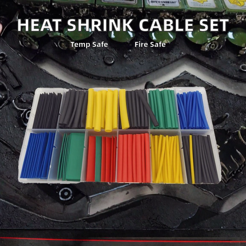 WZOODQ Manufacturer's Wholesale Boxed Flame Retardant Polyolefin Heat Shrinkable 2:1 1kv Electrical Insulation Set -40C