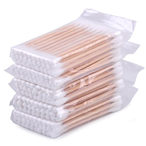 Double Head Cotton Swab Stick Wooden Cotton Swab From China Disposable Cotton Bud Customized Daily Use