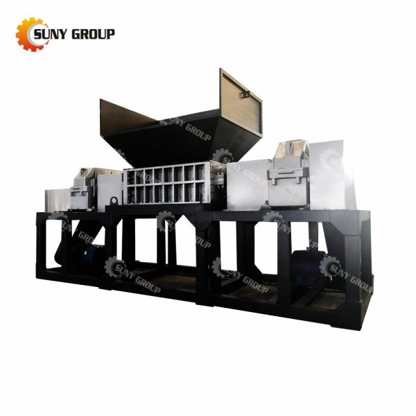 15000W Scrap Coconut Shell Branch Shredding Machine Double Shaft Shredder with Customizable Blades