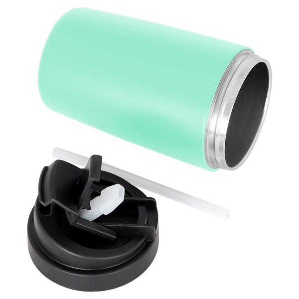 Food Grade Insulated Travel Hot And Cold Tumblers With Metal Straw 300ml