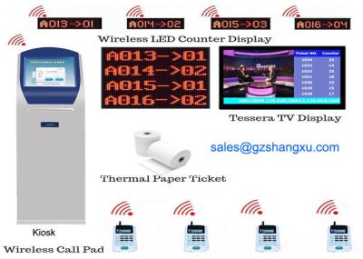 Windows 10 Queue System Token Number Ticket Dispenser Machine With Epson 80mm Thermal Printer
