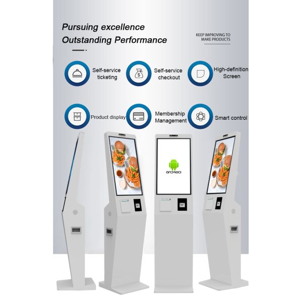 ZXTLCD Android Touchscreen Payment 21.5 Inch Self-Service Kiosk Terminal Self Checkout Kiosk