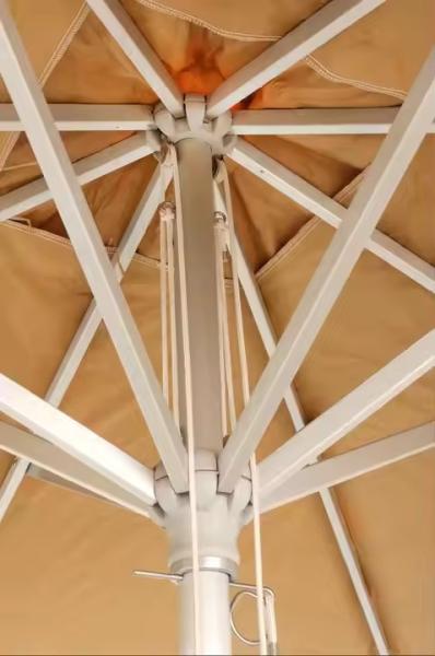 8 FT Aluminum Vintage Maldives Umbrella Beach House Hula Beach Umbrella Resort Thatched Tiki Umbrella