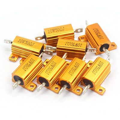 RX24 50W 6RJ Car LED Resistor 6 Ohm High Voltage Power Load Resistor Gold Aluminum Shell