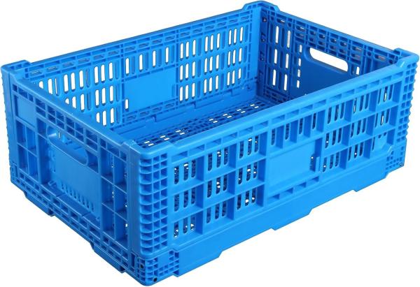 Collapsible Storage Bin Containe，52 Liter Transferheavy Duty Plastic Storage Box,Blue Milk Crates Heavy Duty Transit Storage Of Various Items