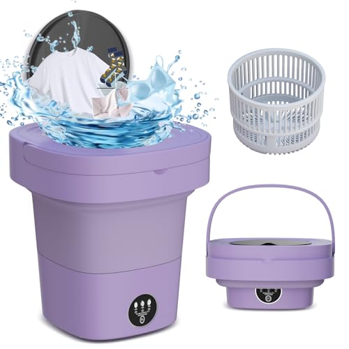 Plastic Tub Fully-automatic Portable Mini Folding Washing Machine for Underwear Socks
