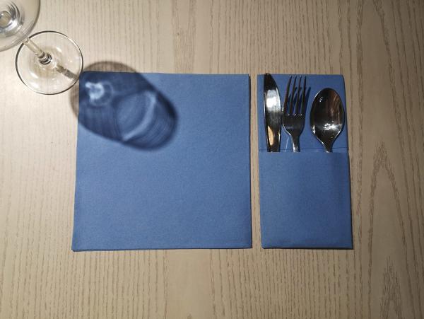 Colorful Home Dinner Napkins Large Size Disposable Baby Blue