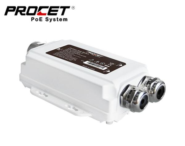 95W Outdoor PoE Injector, midspan Injector with 4 Pair PoE up to 95 watts of power at 55 VDC at 1.75 amp