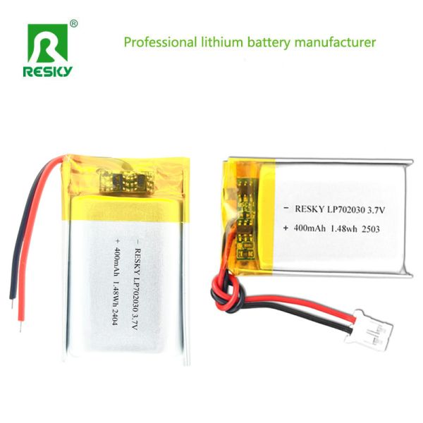 Power Batteries 702030 3.7V 400mAh Rechargeable Polymer Lithium Battery Cells For Wireless Headphone