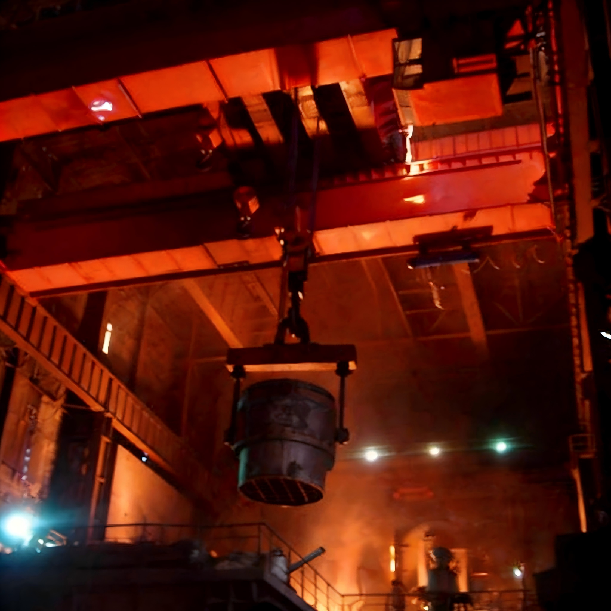 Intelligent Steel Crane China Manufactured Double Girder Bridge Crane Specialized for the Metallurgical Industry