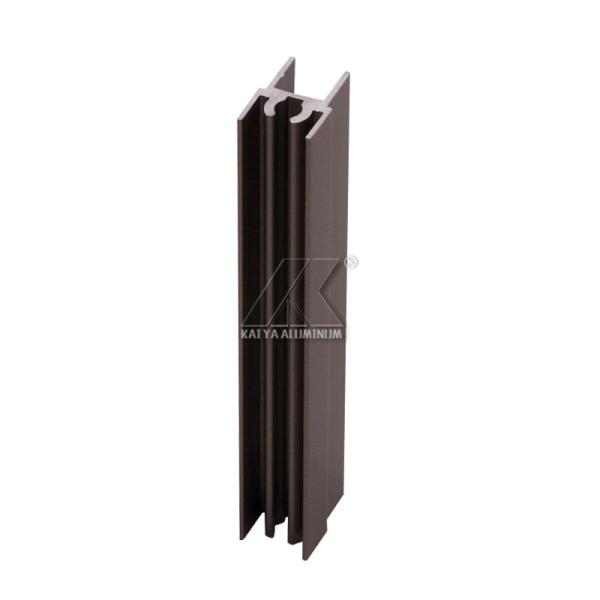 Furniture Aluminium Tube Profiles Bronze Customized Length / Size / Thickness