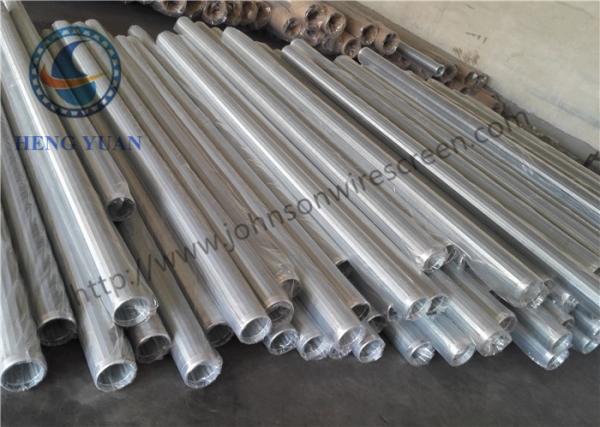 Low Carbon Steel Galvanized Johnson Vee Wire Screen With ISO9000 Certificate