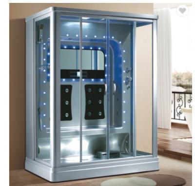Prefabricated  Bathroom Shower Cabins Tempered Glass Steam Shower Bath Cabin