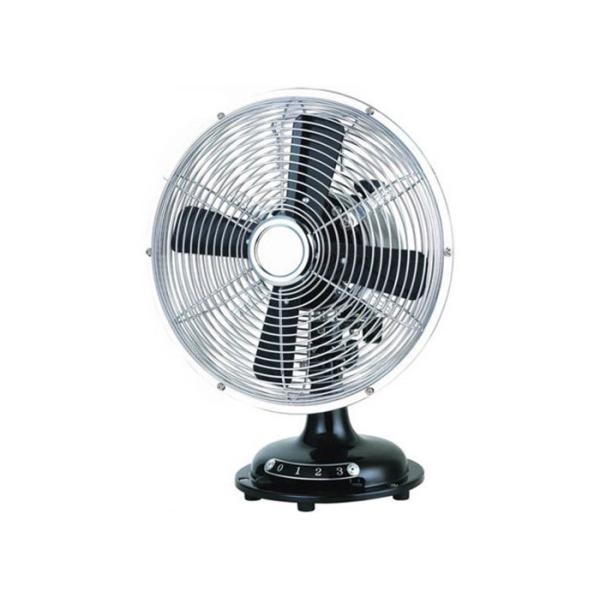 Oil Rubbed Bronze Metal Desk Fan Aluminum Motor 4 Blade / Retro Electric Fan
