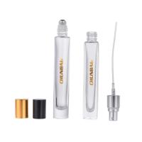 El rollo en el espray de perfume de cristal 10ml embotella forma del cuadrado del atomizador