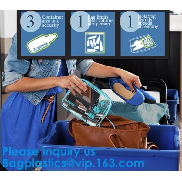 Vinyl Travel Toiletry Cosmetics Wash Pouch Cosmetic Bag Casual Daily Life Travel Vacation Holiday Make Up Bathroom Gym S
