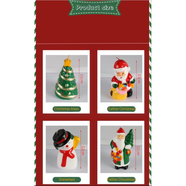 Lovely Christmas Decoration Non Toxic Scented Candles Long Lasting Scented Candles Customized Size